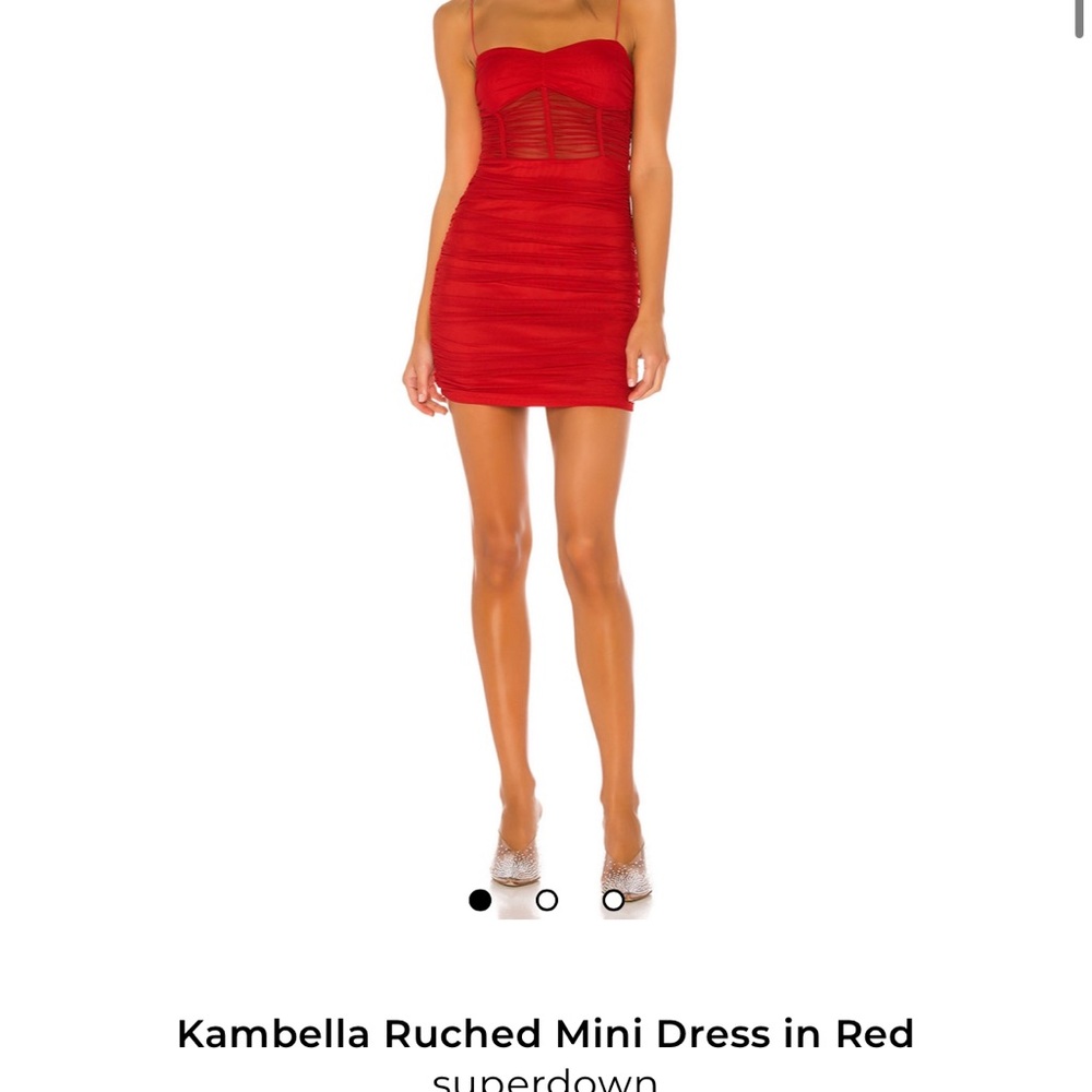 Superdown Scarlet Ruched Mini Dress